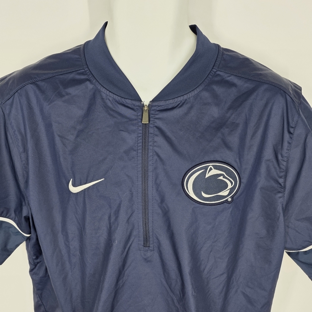 Nike Penn State Nittany Lions Sideline Coaches Quarter-Zip Jacket Men’s Large - Picture 2 of 10